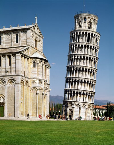 View of the Leaning Tower by Bonannus of Pisa